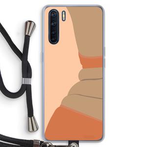 CaseCompany Bikini: Oppo A91 Transparant Hoesje met koord