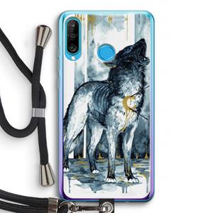 CaseCompany Bleeding Soul: Huawei P30 Lite Transparant Hoesje met koord