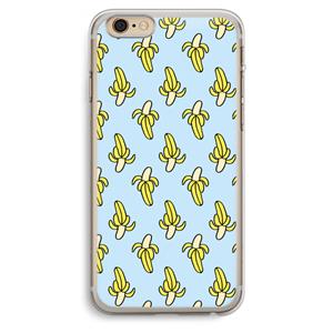 CaseCompany Bananas: iPhone 6 Plus / 6S Plus Transparant Hoesje