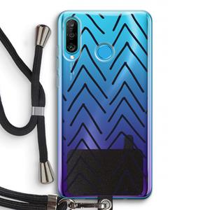 CaseCompany Marrakech Arrows: Huawei P30 Lite Transparant Hoesje met koord