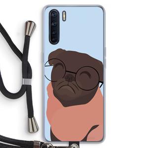 CaseCompany Ludo: Oppo A91 Transparant Hoesje met koord