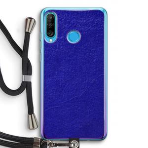 CaseCompany Majorelle Blue: Huawei P30 Lite Transparant Hoesje met koord