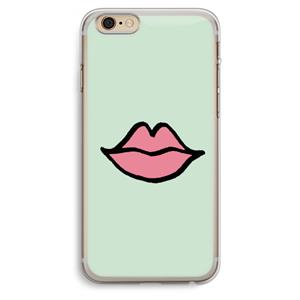 CaseCompany Kusje: iPhone 6 Plus / 6S Plus Transparant Hoesje