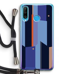 CaseCompany Gestalte 3: Huawei P30 Lite Transparant Hoesje met koord