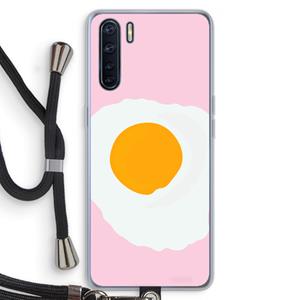 CaseCompany Sunny side up: Oppo A91 Transparant Hoesje met koord