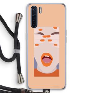 CaseCompany Surprise: Oppo A91 Transparant Hoesje met koord
