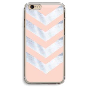 CaseCompany Marmeren pijlen: iPhone 6 Plus / 6S Plus Transparant Hoesje