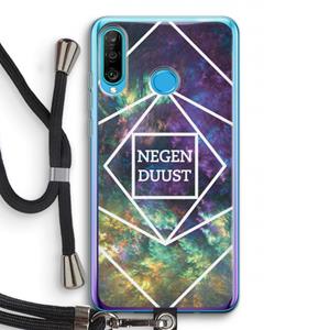 CaseCompany Negenduust ruimte: Huawei P30 Lite Transparant Hoesje met koord