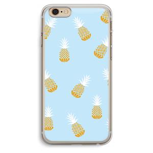 CaseCompany Ananasjes: iPhone 6 Plus / 6S Plus Transparant Hoesje