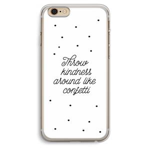 CaseCompany Confetti: iPhone 6 Plus / 6S Plus Transparant Hoesje