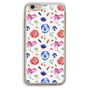 CaseCompany Bloemetjes: iPhone 6 Plus / 6S Plus Transparant Hoesje