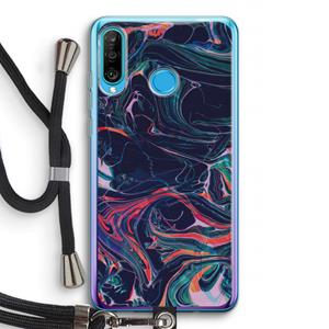 CaseCompany Light Years Beyond: Huawei P30 Lite Transparant Hoesje met koord