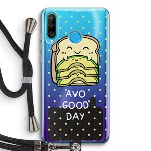 CaseCompany Avo Good Day: Huawei P30 Lite Transparant Hoesje met koord