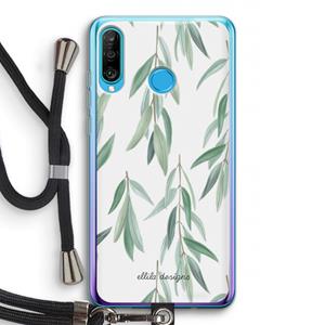 CaseCompany Branch up your life: Huawei P30 Lite Transparant Hoesje met koord