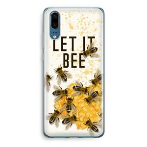 CaseCompany Let it bee: Huawei P20 Transparant Hoesje