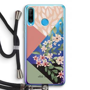 CaseCompany Sweet heaven geometrics: Huawei P30 Lite Transparant Hoesje met koord
