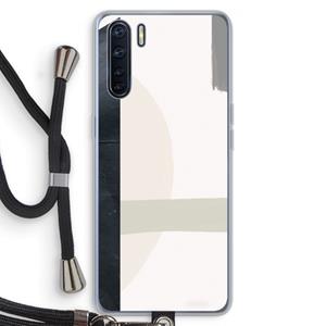 CaseCompany Baca: Oppo A91 Transparant Hoesje met koord