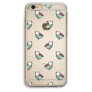 CaseCompany Vogeltjes: iPhone 6 Plus / 6S Plus Transparant Hoesje