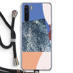 CaseCompany Billy: Oppo A91 Transparant Hoesje met koord