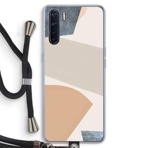 CaseCompany Formo: Oppo A91 Transparant Hoesje met koord