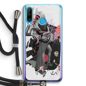 CaseCompany Dissimulation du réel: Huawei P30 Lite Transparant Hoesje met koord