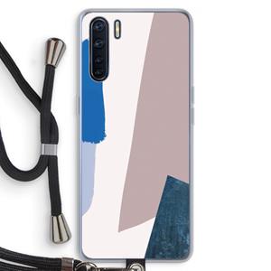 CaseCompany Lapis: Oppo A91 Transparant Hoesje met koord