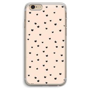 CaseCompany Kleine kattenkopjes: iPhone 6 Plus / 6S Plus Transparant Hoesje