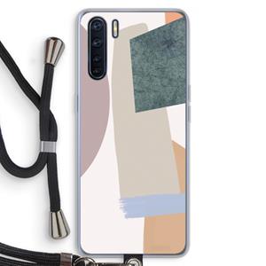 CaseCompany Lindo: Oppo A91 Transparant Hoesje met koord