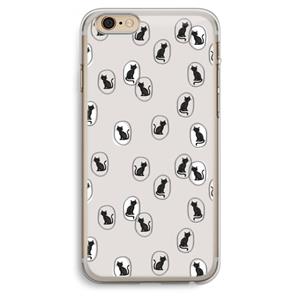 CaseCompany Miauw: iPhone 6 Plus / 6S Plus Transparant Hoesje