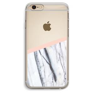 CaseCompany A touch of peach: iPhone 6 Plus / 6S Plus Transparant Hoesje
