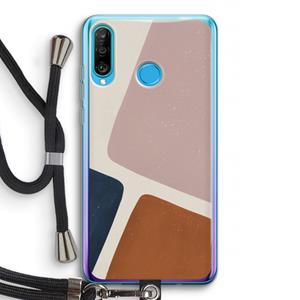CaseCompany Geo #2: Huawei P30 Lite Transparant Hoesje met koord