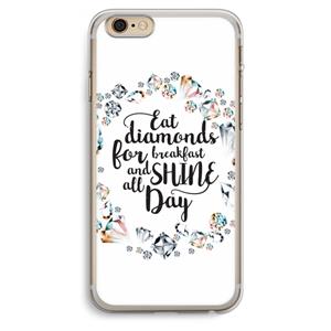 CaseCompany Diamonds: iPhone 6 Plus / 6S Plus Transparant Hoesje