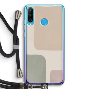 CaseCompany Geo #7: Huawei P30 Lite Transparant Hoesje met koord
