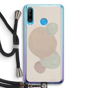 CaseCompany Geo #9: Huawei P30 Lite Transparant Hoesje met koord