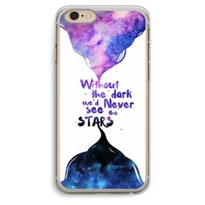 CaseCompany Stars quote: iPhone 6 Plus / 6S Plus Transparant Hoesje
