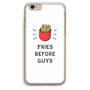 CaseCompany Fries before guys: iPhone 6 Plus / 6S Plus Transparant Hoesje