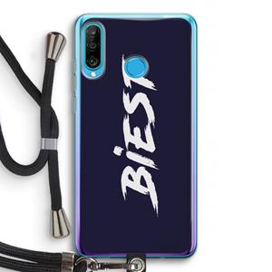 CaseCompany Biest: Huawei P30 Lite Transparant Hoesje met koord
