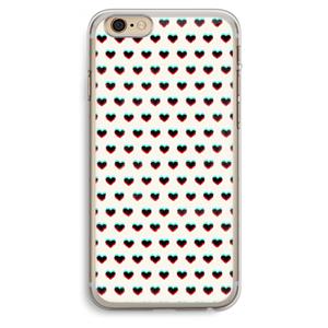 CaseCompany Hartjes: iPhone 6 Plus / 6S Plus Transparant Hoesje
