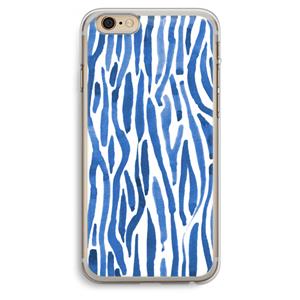 CaseCompany Blauwe nerven: iPhone 6 Plus / 6S Plus Transparant Hoesje