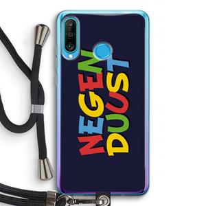 CaseCompany 90's One: Huawei P30 Lite Transparant Hoesje met koord