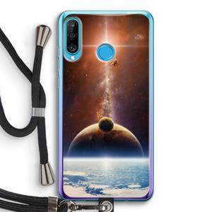 CaseCompany Omicron 2019: Huawei P30 Lite Transparant Hoesje met koord