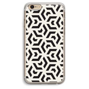 CaseCompany Crazy pattern: iPhone 6 Plus / 6S Plus Transparant Hoesje