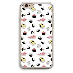 CaseCompany Sushi time: iPhone 6 Plus / 6S Plus Transparant Hoesje