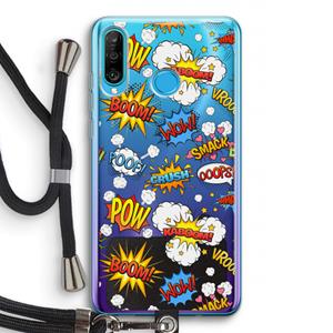 CaseCompany Pow Smack: Huawei P30 Lite Transparant Hoesje met koord