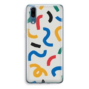 CaseCompany Illustratieve pop 2: Huawei P20 Transparant Hoesje