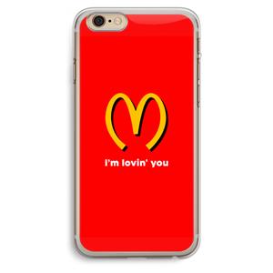 CaseCompany I'm lovin' you: iPhone 6 Plus / 6S Plus Transparant Hoesje