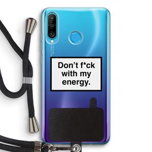 CaseCompany My energy: Huawei P30 Lite Transparant Hoesje met koord
