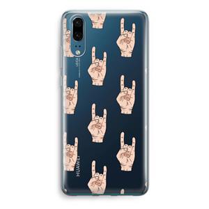 CaseCompany Rock: Huawei P20 Transparant Hoesje