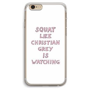 CaseCompany Christian Grey: iPhone 6 Plus / 6S Plus Transparant Hoesje