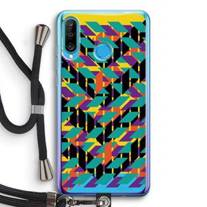 CaseCompany Skew Bee 1: Huawei P30 Lite Transparant Hoesje met koord